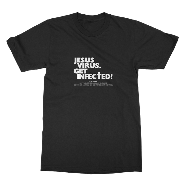 Jesus Virus (White) Classic Heavy Cotton Adult T-Shirt