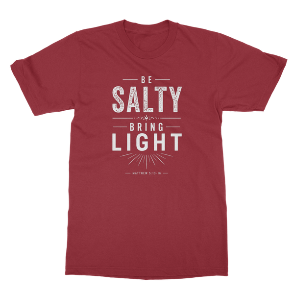 Be Salty (White) Classic Heavy Cotton Adult T-Shirt