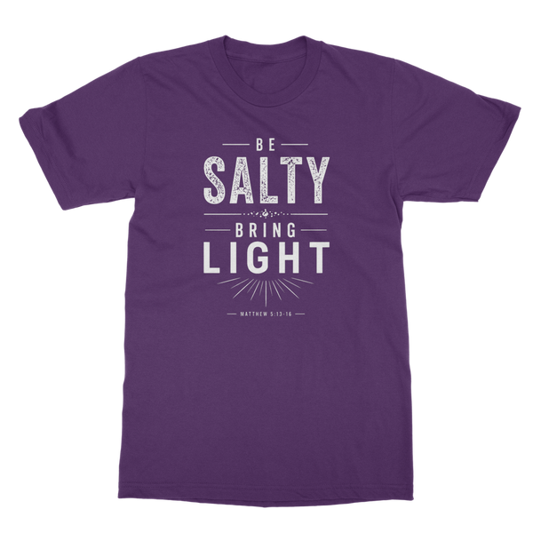 Be Salty (White) Classic Heavy Cotton Adult T-Shirt