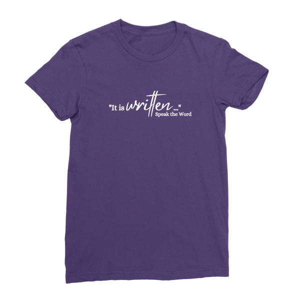 Speak the Word Premium Jersey Women's T-Shirt