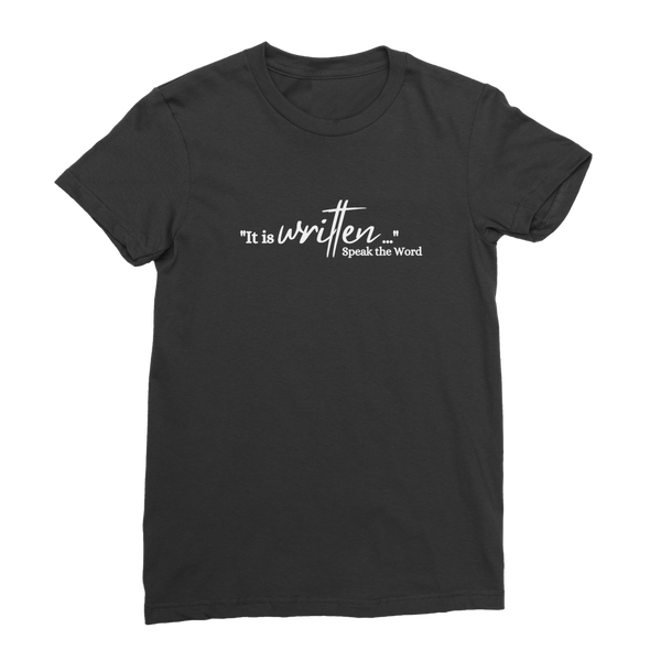 Speak the Word Premium Jersey Women's T-Shirt