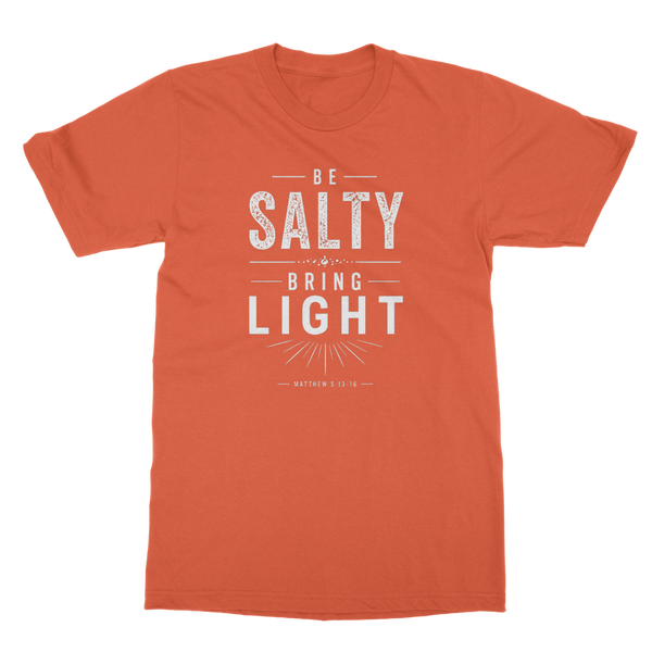 Be Salty (White) Classic Heavy Cotton Adult T-Shirt