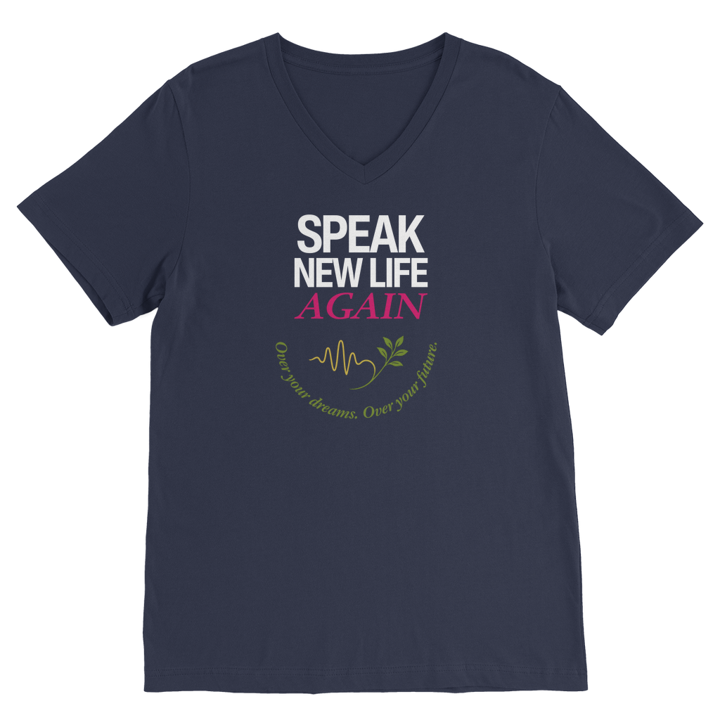 Speak New Life Again Premium V-Neck T-Shirt