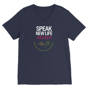Speak New Life Again Premium V-Neck T-Shirt