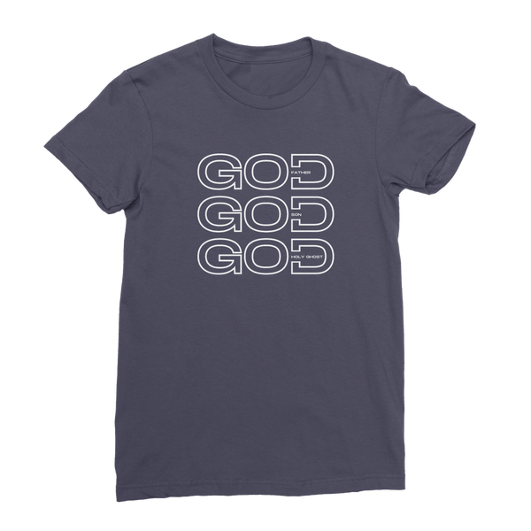 Trinity - Father, Son, Holy Ghost Premium Jersey Women's T-Shirt