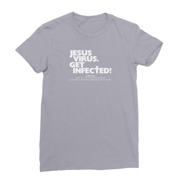 Jesus Virus (White) Premium Jersey Women's T-Shirt