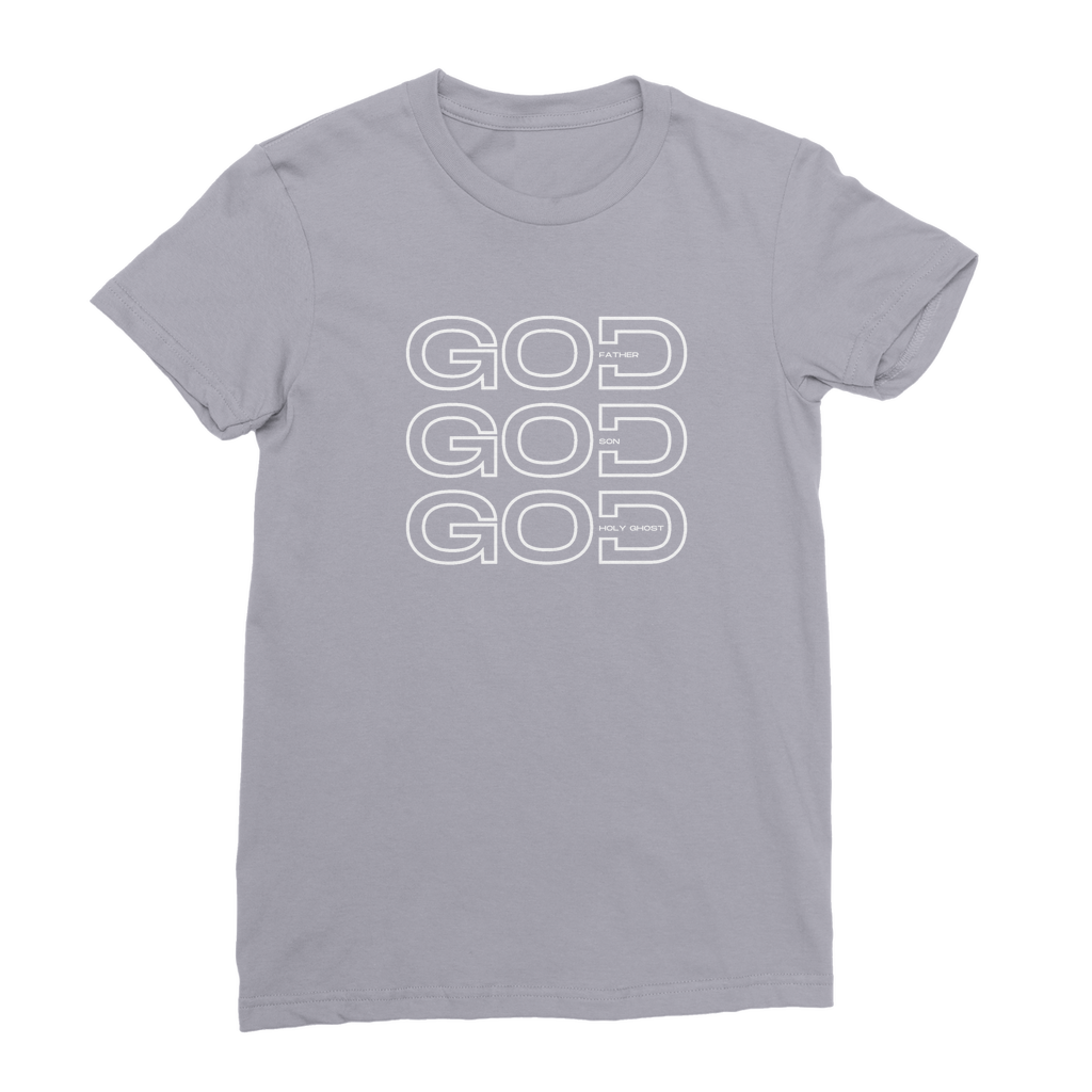 Trinity - Father, Son, Holy Ghost Premium Jersey Women's T-Shirt