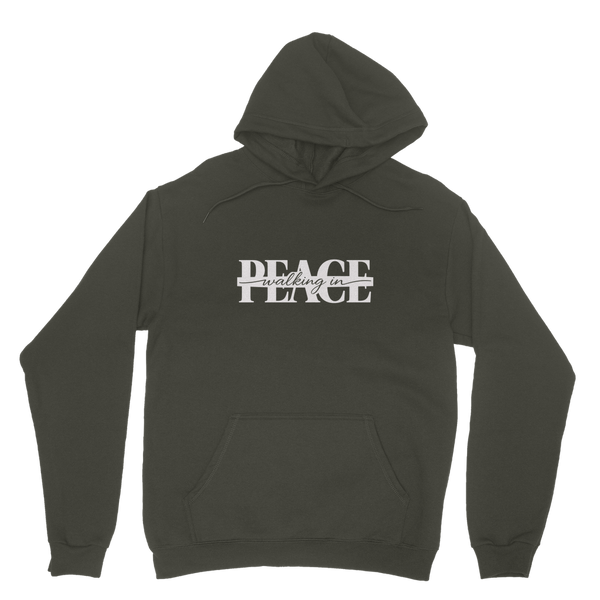 Walking in Peace (White) Hoodie