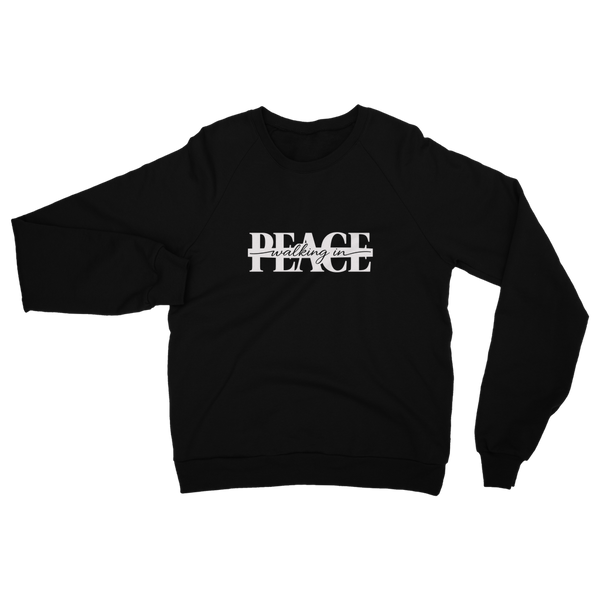 Walking in Peace (White) Classic Adult Sweatshirt
