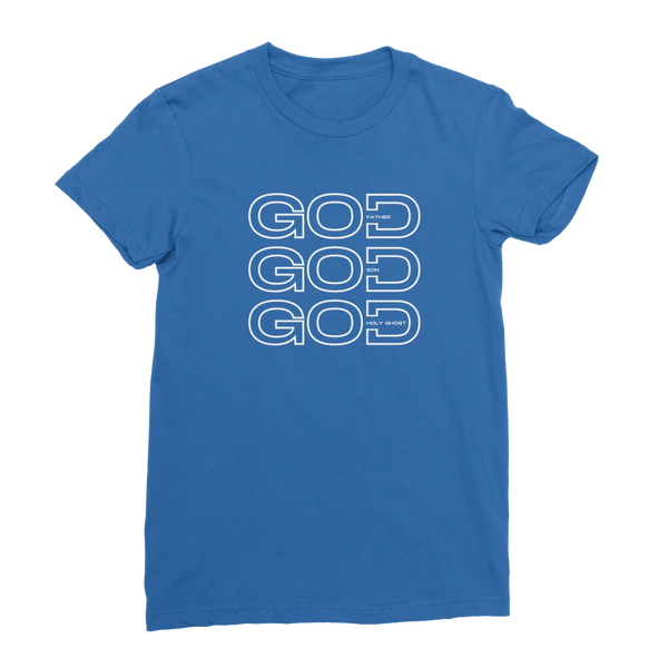 Trinity - Father, Son, Holy Ghost Premium Jersey Women's T-Shirt