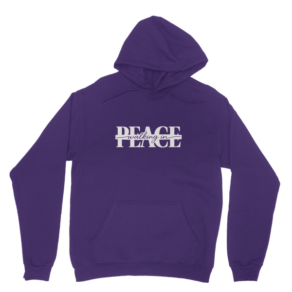 Walking in Peace (White) Hoodie