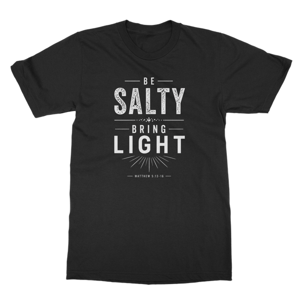 Be Salty (White) Classic Heavy Cotton Adult T-Shirt