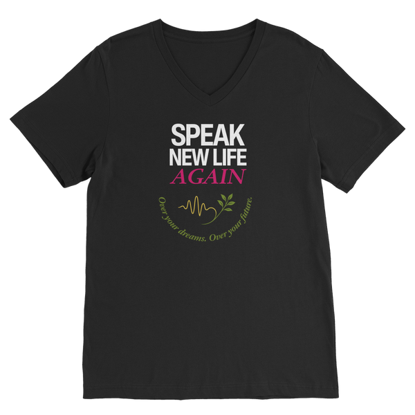 Speak New Life Again Premium V-Neck T-Shirt