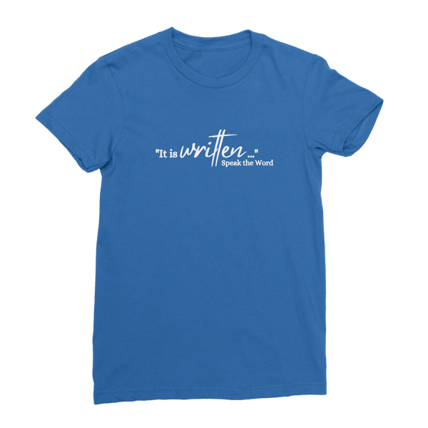 Speak the Word Premium Jersey Women's T-Shirt