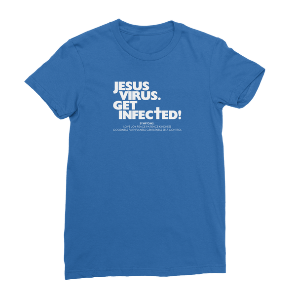 Jesus Virus (White) Premium Jersey Women's T-Shirt