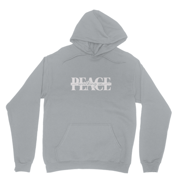 Walking in Peace (White) Hoodie
