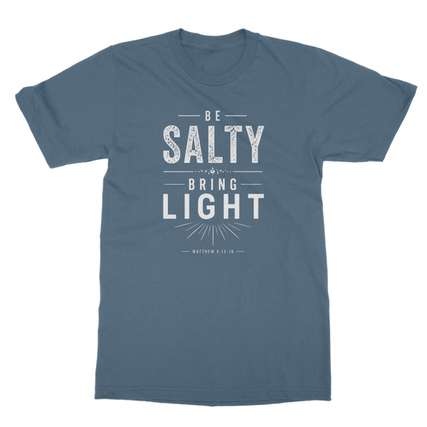Be Salty (White) Classic Heavy Cotton Adult T-Shirt