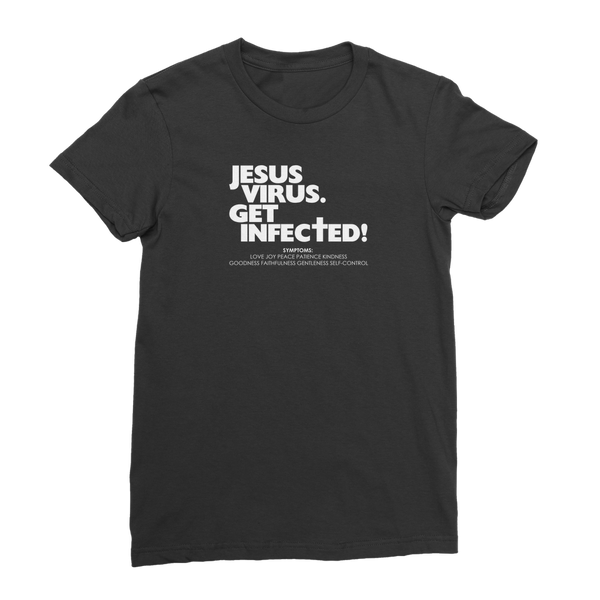 Jesus Virus (White) Premium Jersey Women's T-Shirt