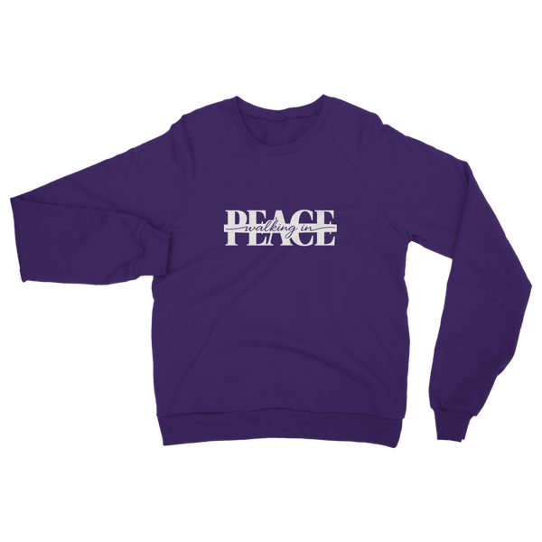 Walking in Peace (White) Classic Adult Sweatshirt