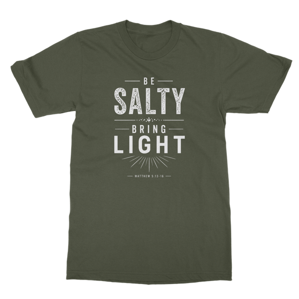 Be Salty (White) Classic Heavy Cotton Adult T-Shirt