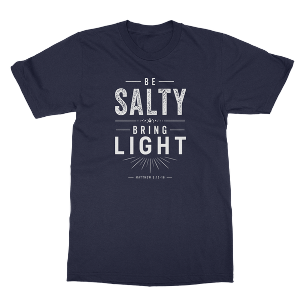 Be Salty (White) Classic Heavy Cotton Adult T-Shirt
