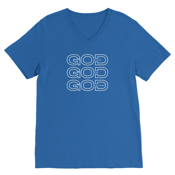 God: Father, Son & Holy Ghost Premium V-Neck T-Shirt