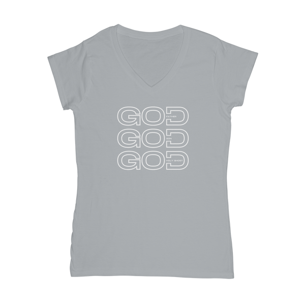 Trinity - Father, Son, Holy Ghost Classic Women's V-Neck T-Shirt
