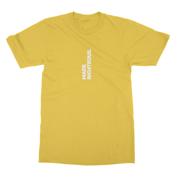 Made Righteous (White) Classic Heavy Cotton Adult T-Shirt