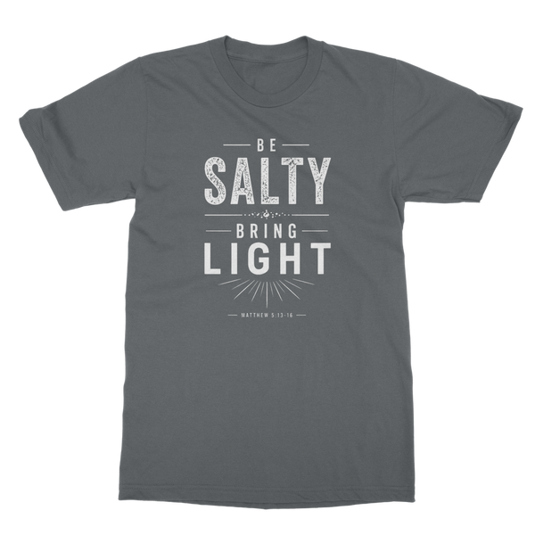 Be Salty (White) Classic Heavy Cotton Adult T-Shirt