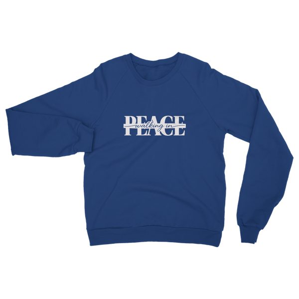 Walking in Peace (White) Classic Adult Sweatshirt