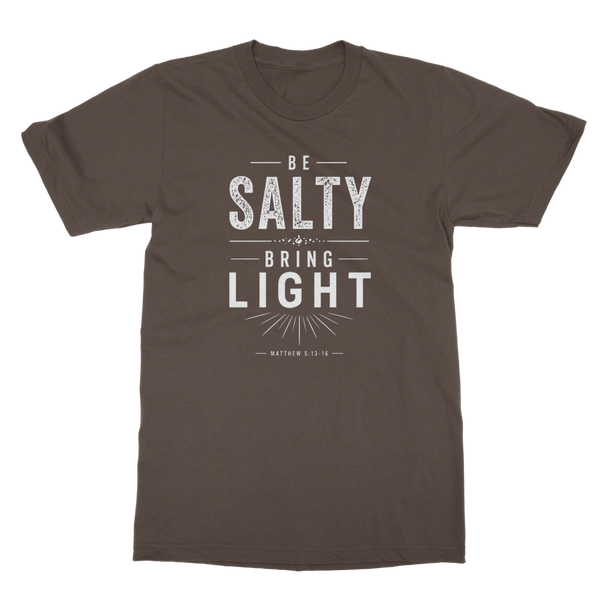 Be Salty (White) Classic Heavy Cotton Adult T-Shirt