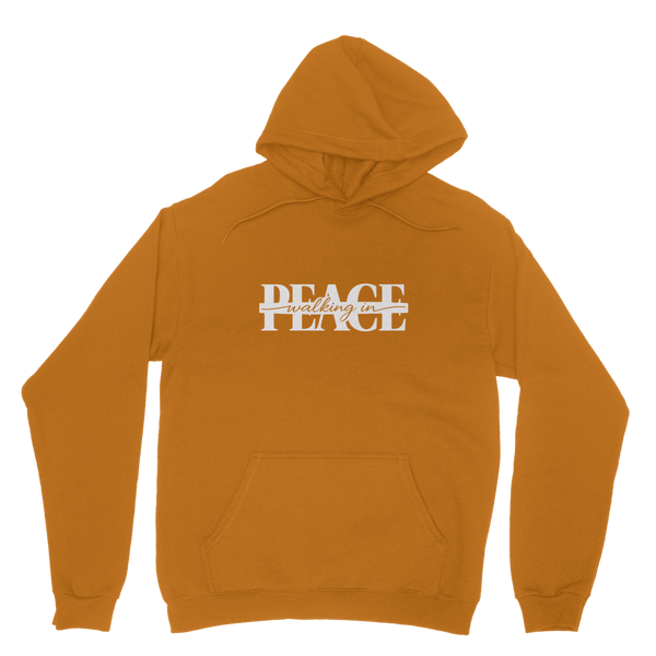 Walking in Peace (White) Hoodie