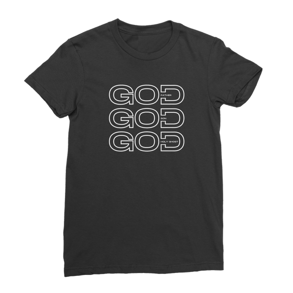 Trinity - Father, Son, Holy Ghost Premium Jersey Women's T-Shirt