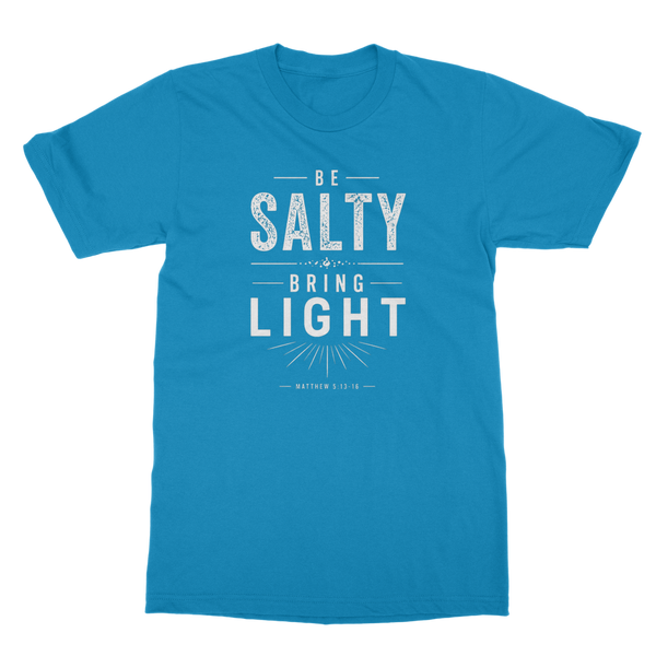 Be Salty (White) Classic Heavy Cotton Adult T-Shirt