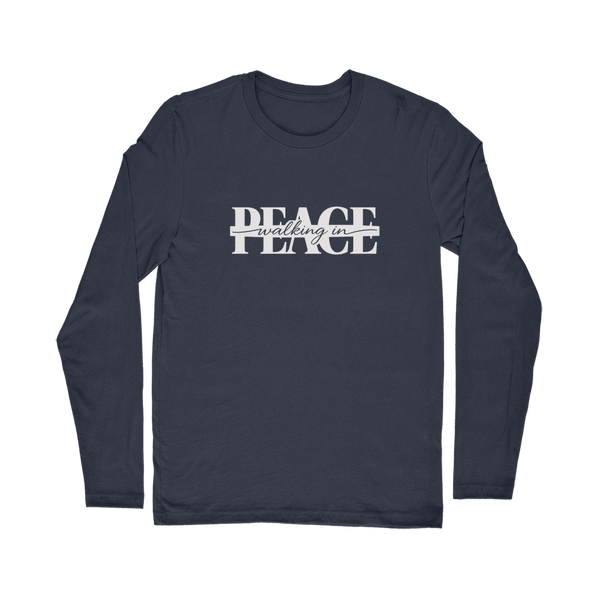 Walking in Peace (White) Classic Long Sleeve T-Shirt