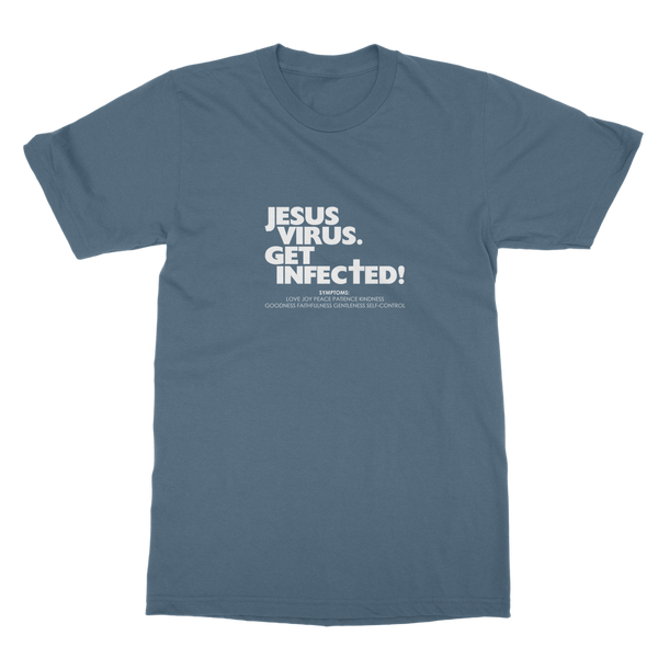 Jesus Virus (White) Classic Heavy Cotton Adult T-Shirt