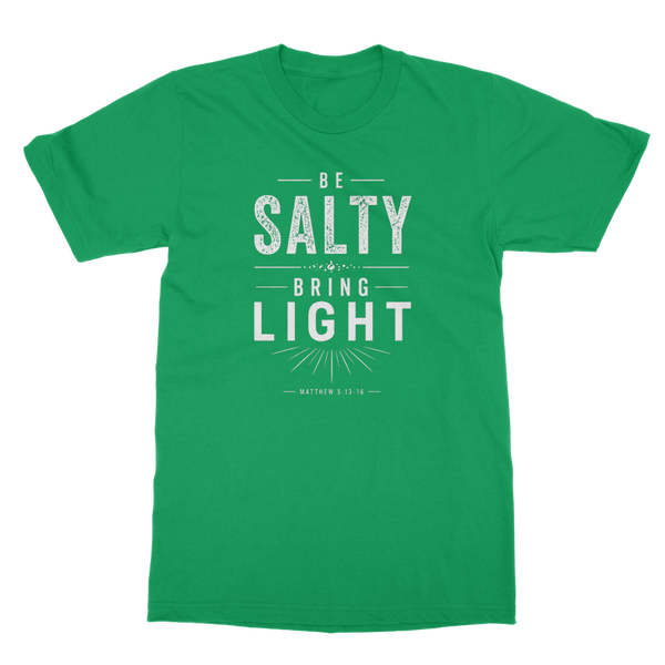 Be Salty (White) Classic Heavy Cotton Adult T-Shirt