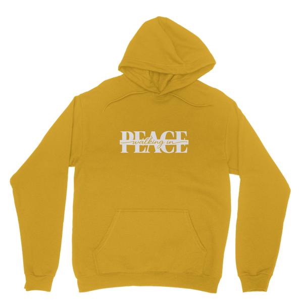 Walking in Peace (White) Hoodie