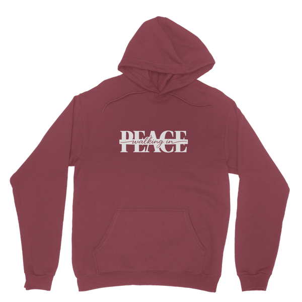 Walking in Peace (White) Hoodie