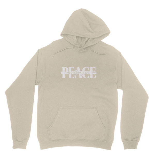 Walking in Peace (White) Hoodie