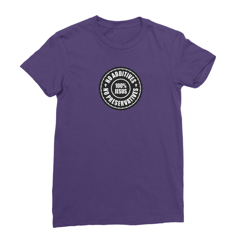 All Jesus: No Additives Premium Jersey Women's T-Shirt