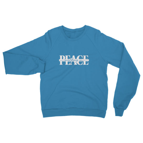 Walking in Peace (White) Classic Adult Sweatshirt