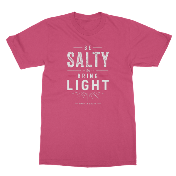 Be Salty (White) Classic Heavy Cotton Adult T-Shirt