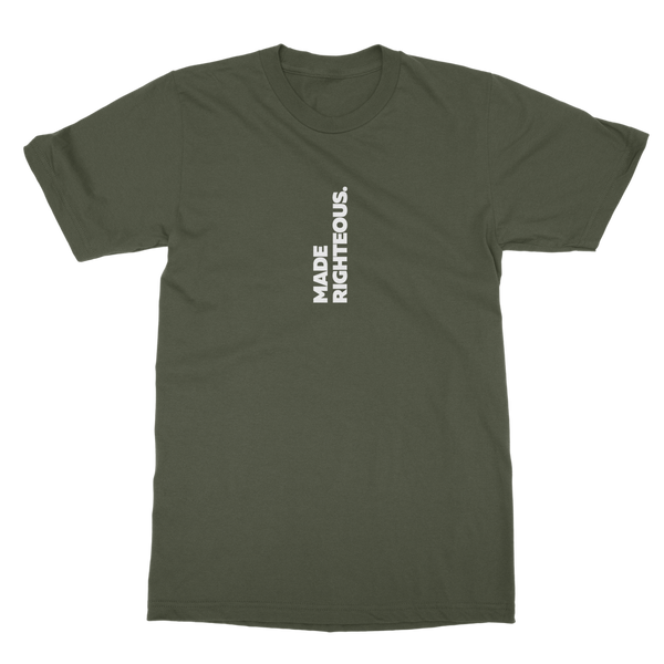 Made Righteous (White) Classic Heavy Cotton Adult T-Shirt