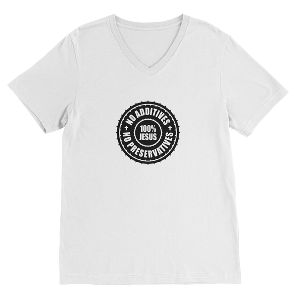 All Jesus: No Additives Premium V-Neck T-Shirt