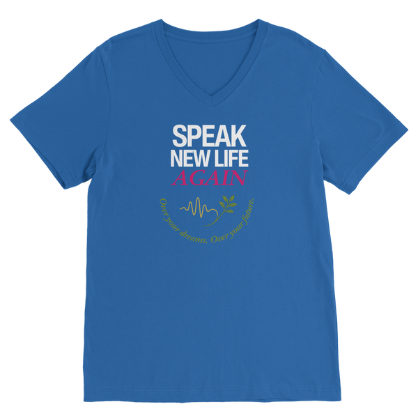 Speak New Life Again Premium V-Neck T-Shirt
