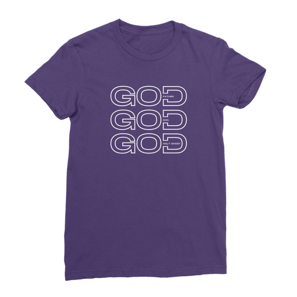 Trinity - Father, Son, Holy Ghost Premium Jersey Women's T-Shirt
