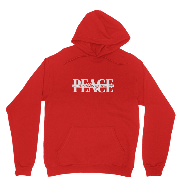 Walking in Peace (White) Hoodie