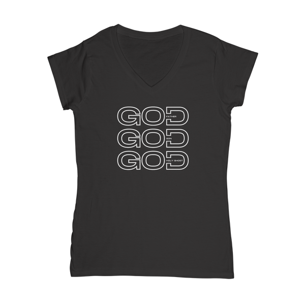 Trinity - Father, Son, Holy Ghost Classic Women's V-Neck T-Shirt