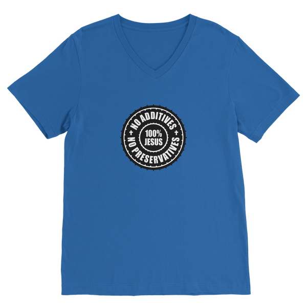 All Jesus: No Additives Premium V-Neck T-Shirt
